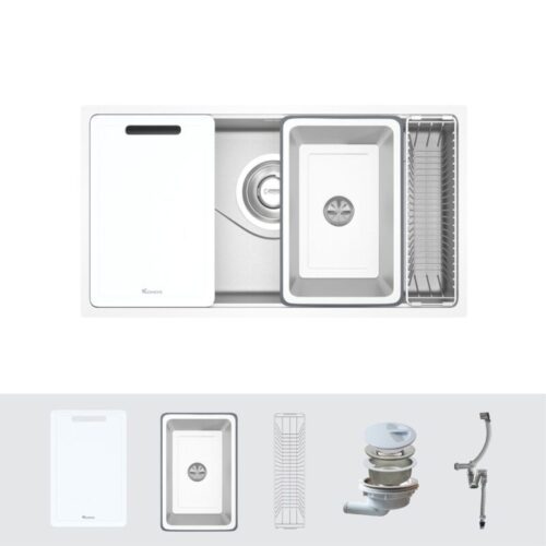 Chậu rửa bát Konox TARI 8748SM 2 Phụ kiện chậu rửa bát Konox TARI 8748SM