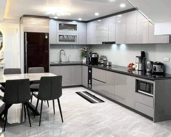 Top 50 mẫu tủ bếp chữ L phổ biến phù hợp cho mọi không gian 4 Tủ bếp chữ L hiện đại