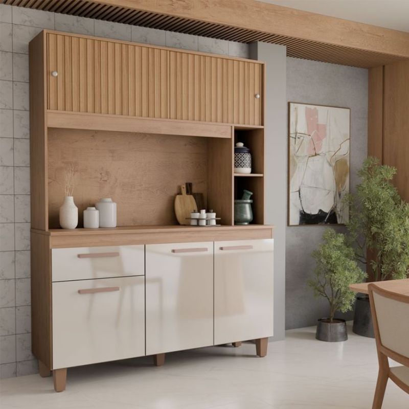 Tủ bếp rời - Top 10 mẫu được yêu thích, thịnh hành nhất 2025 19 Tủ bếp gỗ phong cách thanh lịch, sang trọng đặt tại văn phòng công ty dược phẩm