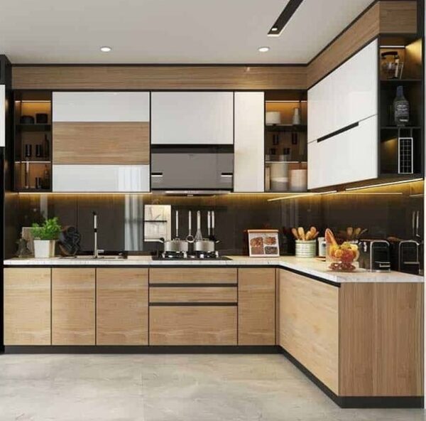 Top 50 mẫu tủ bếp chữ L phổ biến phù hợp cho mọi không gian 9 Chất liệu làm tủ