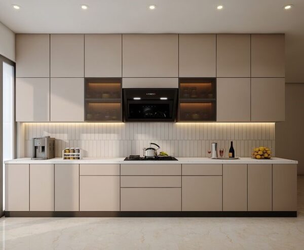 Tủ bếp chữ i là gì? Các loại tủ bếp chữ i 4 Tủ bếp chữ i dài 4m