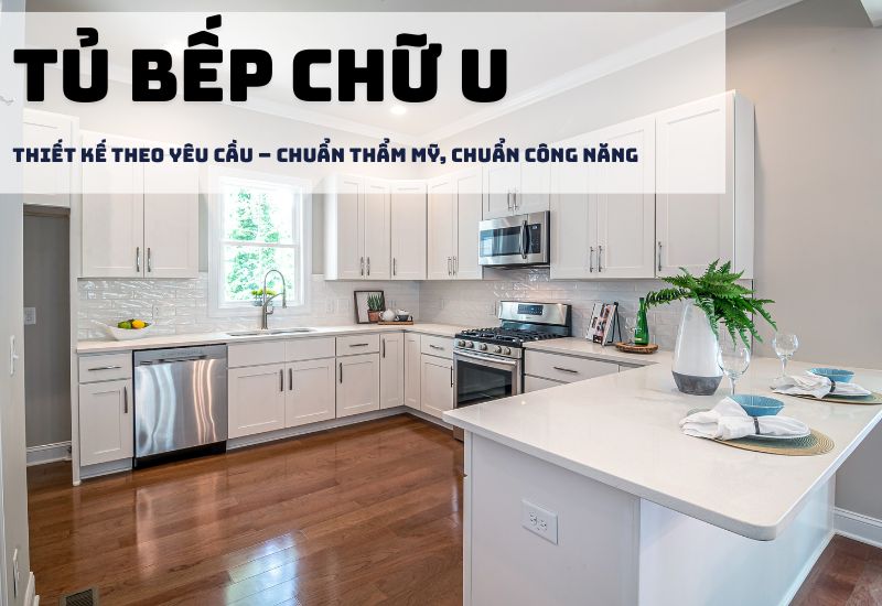 tủ bếp chữ u