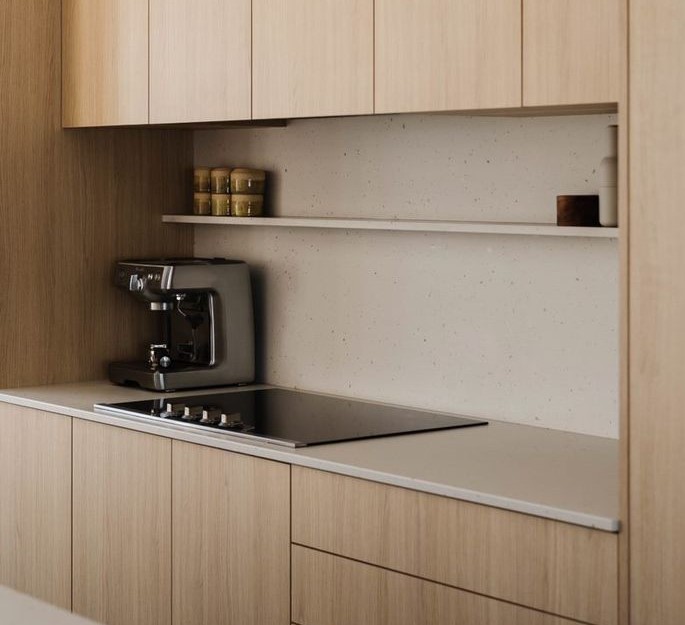 Tủ bếp chữ i là gì? Các loại tủ bếp chữ i 7 Tủ bếp gỗ công nghiệp An Cường