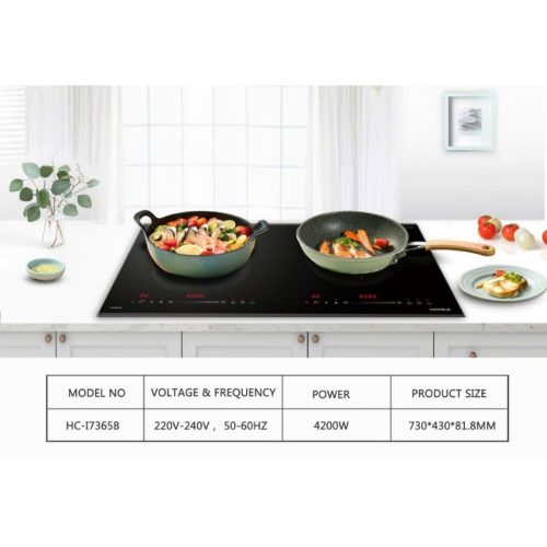 Bếp 2 từ Hafele HC-I7365B 536.61.365 4 thong so bep tu hafele hc i7365b 536 61 365 2 vung nau