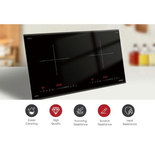 Bếp 2 từ Hafele HC-I7365B 536.61.365 3 tinh nang bep tu hafele hc i7365b 536 61 365 2 vung nau