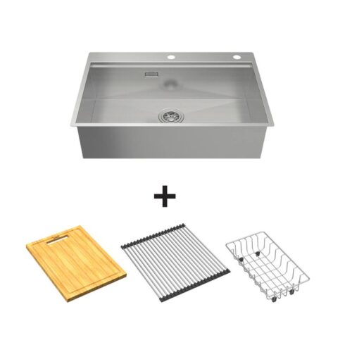 Chậu rửa bát inox 1 hố Hafele WS R0 HS24-SSN1S-7650 567.20.627