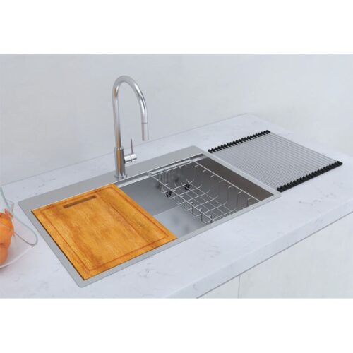 Chậu rửa bát inox 1 hố Hafele WS R0 HS24-SSN1S-7650 567.20.627 2 hinh anh chau rua bat inox hafele ws r0 hs24 ssn1s 7650 567 20 627
