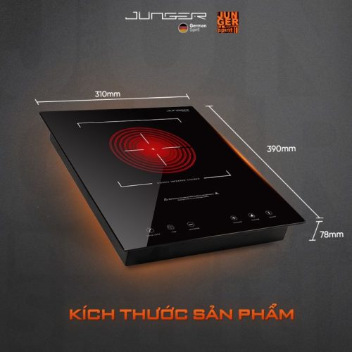 Bếp hồng ngoại đơn Junger MT-92 di động 4 kich thuoc bep hong ngoai don junger mt 92 di dong