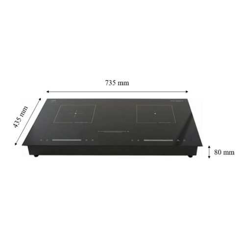 Bếp từ kết hợp hồng ngoại Junger ID-16 lắp âm 4 kich thuoc bep tu ket hop hong ngoai junger id 16 lap am