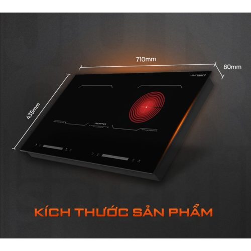 Bếp từ kết hợp hồng ngoại Junger MK-24 lắp âm 4 kich thuoc bep tu ket hop hong ngoai junger mk 24 lap am