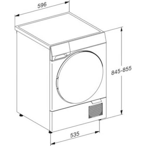 Máy sấy bơm nhiệt Miele TQ 1000 WP Nova Edition 4 kich thuoc may say bom nhiet miele tq 1000 wp nova edition