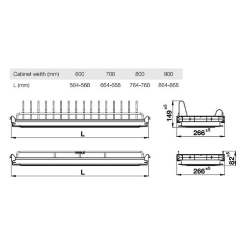 Giá bát cố định Hafele Oria 544.07.016 900mm 3 kich thuoc gia bat co dinh hafele oria 544.07.016 900mm