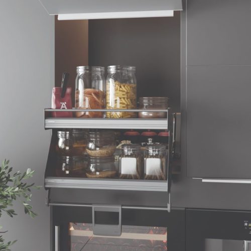 Ảnh Kệ nâng hạ Hafele 504.68.375 Imove R700mm