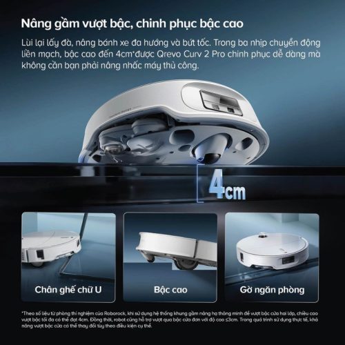 Robot hút bụi lau nhà Roborock Qrevo Curv 2 Pro 5 anh robot hut bui lau nha roborock qrevo curv 2 pro