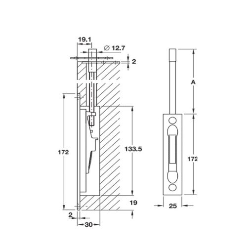Chốt âm Hafele 911.62.356 3 kich thuoc chot am 260mm hafele 911.62.356