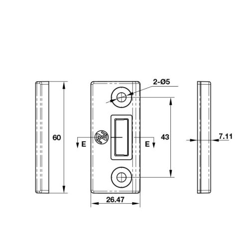 kich thuoc ham chot canh phu cua nhom hafele 911.81.357