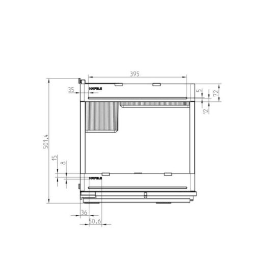 Kích thước kệ đựng gia vị Hafele 545.14.302