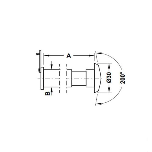 Mắt thần Hafele 959.00.150 3 kich thuoc mat than mau den hafele 959.00.150