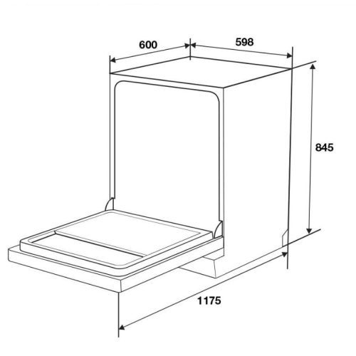 Máy rửa chén Hafele HDW-F6072B 535.29.700 5 kich thuoc may rua chen hafele hdw f6072b 535 29 700
