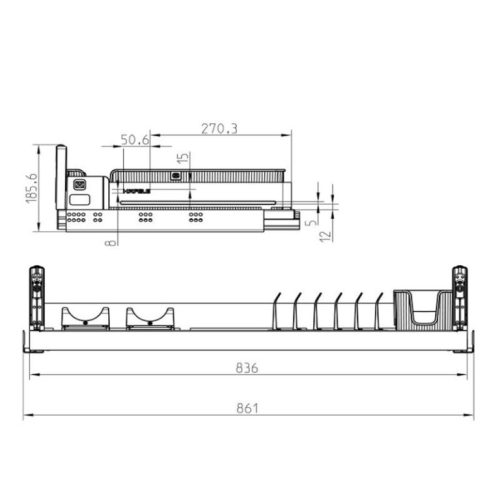 Rổ đựng bát đĩa Hafele 545.14.305 5 Kích thước rổ đựng bát đĩa Hafele 545.14.305