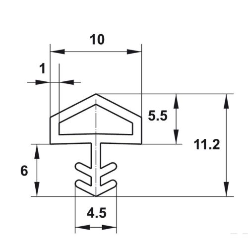 Đệm cửa Hafele 950.10.271 3 size dem cua hafele 950 10 271
