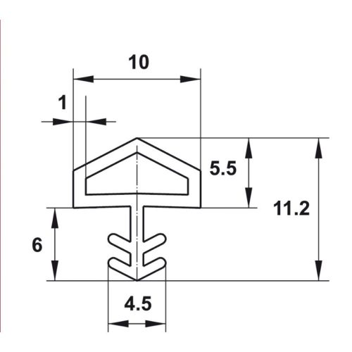 Đệm cửa Hafele 950.51.200 4 size dem cua hafele 950 51 200
