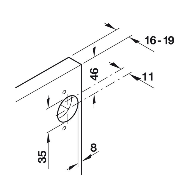 Ảnh bản lề tủ Hafele 408.24.020 Ảnh bản lề tủ Hafele 408.24.020