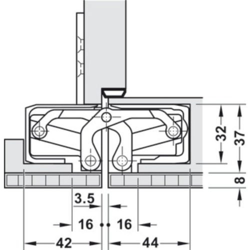 Bản lề âm TE540 3D A8 SSS Hafele 924.17.325 5 Ảnh bản lề âm TE540 3D A8 SSS Hafele 924.17.325