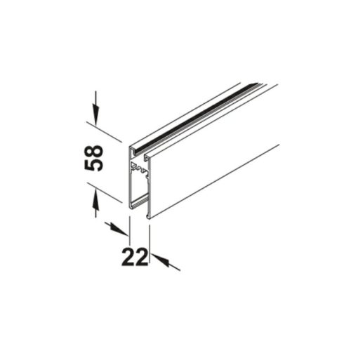 Khung dưới màu đen 3m Hafele 403.75.322
