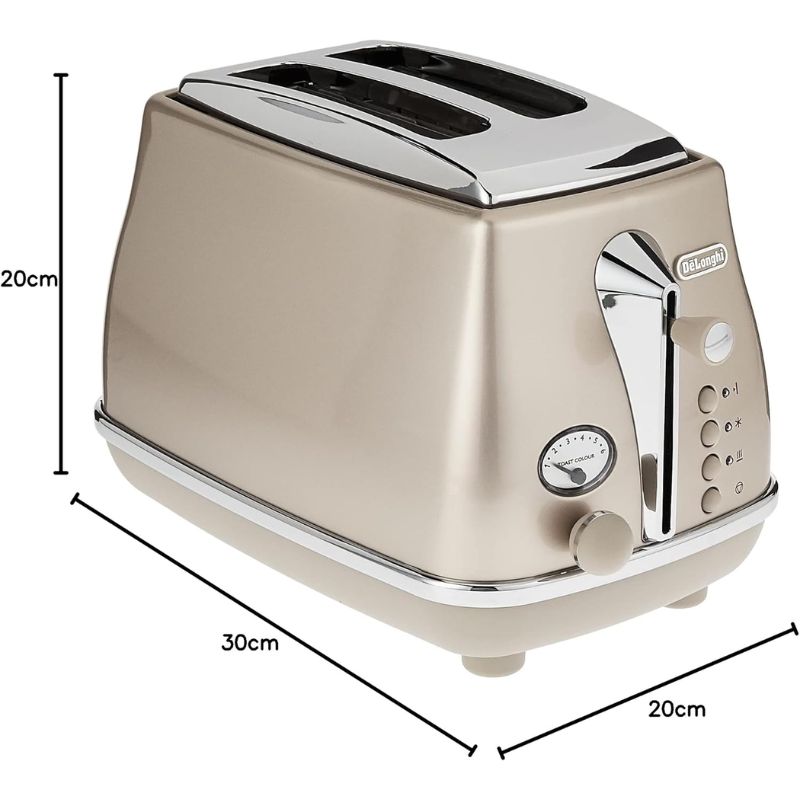 Kích thước Máy nướng bánh mì Delonghi CTOT2003.BG Kích thước Máy nướng bánh mì Delonghi CTOT2003.BG