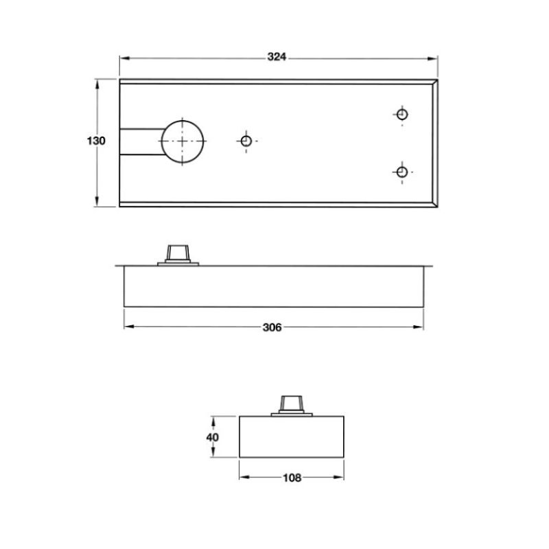 Kích thước Bản lề sàn 150Kg EN4 Hafele 499.30.116 Kích thước Bản lề sàn 150Kg EN4 Hafele 499.30.116