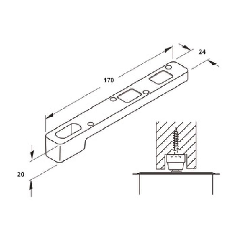 Kích thước Bản lề sàn Inox mờ Hafele 932.77.090 Kích thước Bản lề sàn Inox mờ Hafele 932.77.090