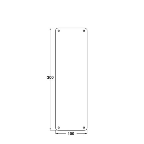 Bảng Đẩy Cửa PUSH Hafele 987.11.300 3 Kích thước Bảng Đẩy Cửa PUSH Hafele 987.11.300