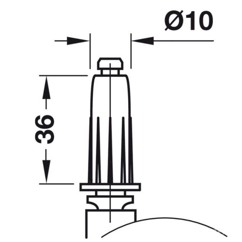 Kích thước Bánh xe đôi nội thất Hafele 660.09.321