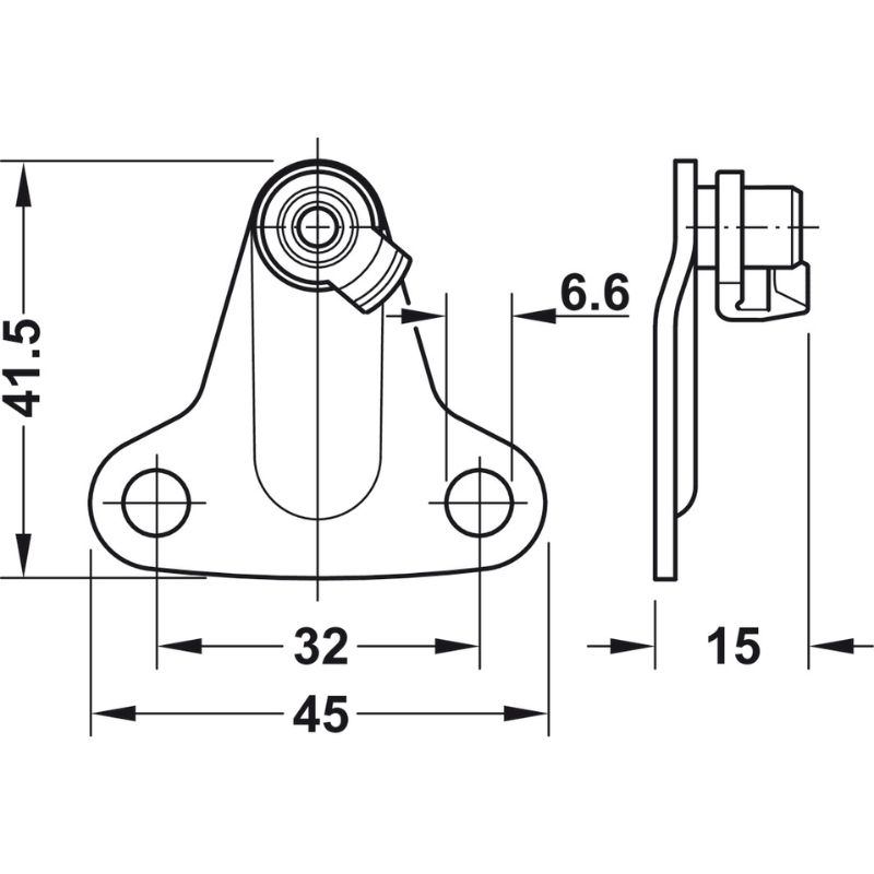 Lắp đặt bas cho phụ kiện tay nâng Hafele 373.66.694 Lắp đặt bas cho phụ kiện tay nâng Hafele 373.66.694