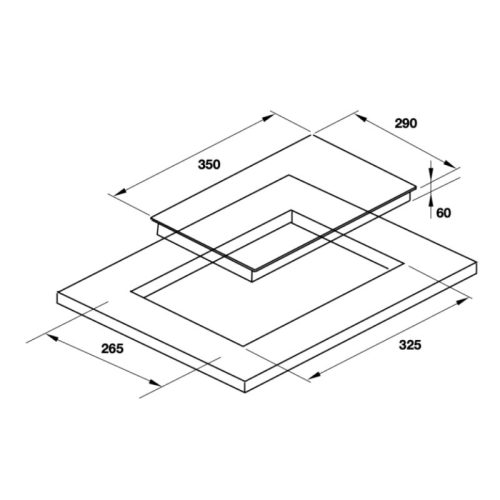 Kích thước bếp điện Hafele 536.61.860