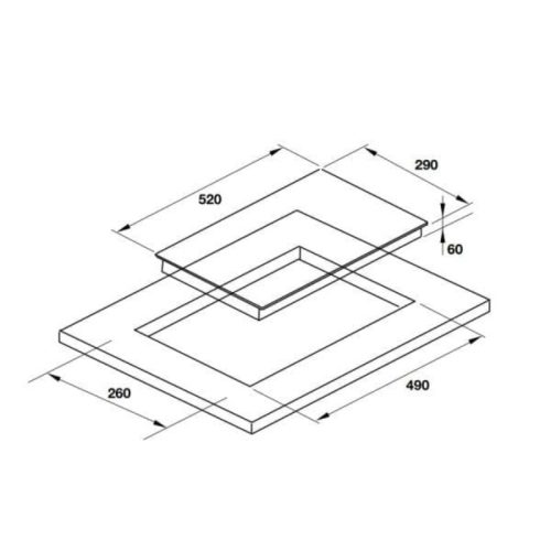 Kích thước bếp từ Hafele 536.61.930