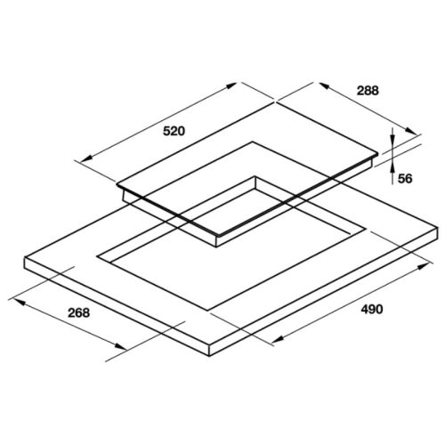 Kích thước bếp từ Hafele 536.61.931