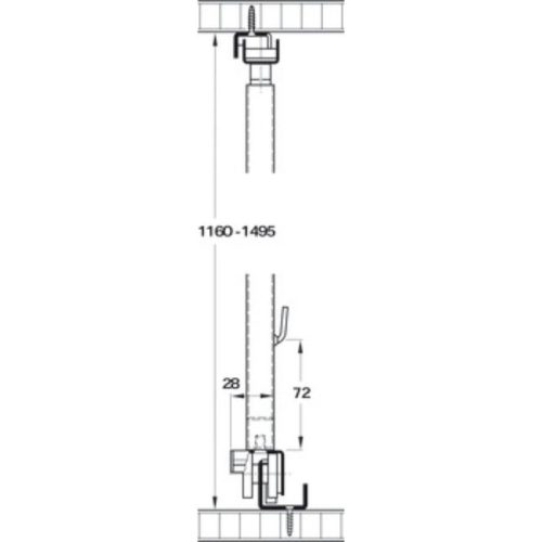 Kích thước khay kéo Hafele 545.60.673
