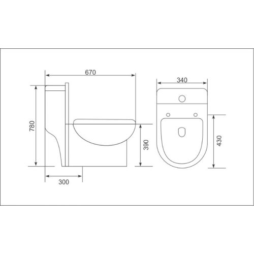 Kích thước bồn cầu Gorlde 3288
