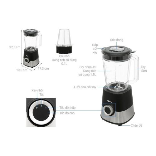Kích thước Máy xay sinh tố AVA BL828