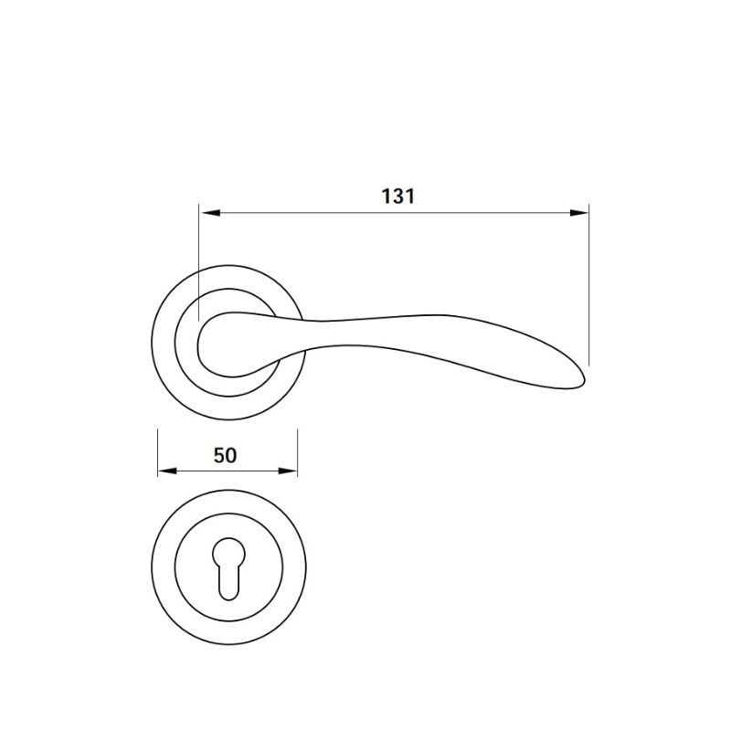 Kích thước Tay nắm Hafele 901.79.710 Kích thước Tay nắm Hafele 901.79.710