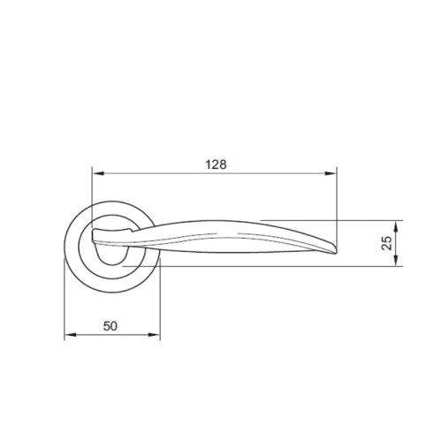 Kích thước Tay nắm Hafele 901.79.733