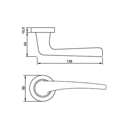 Kích thước tay nắm Hafele 901.79.870