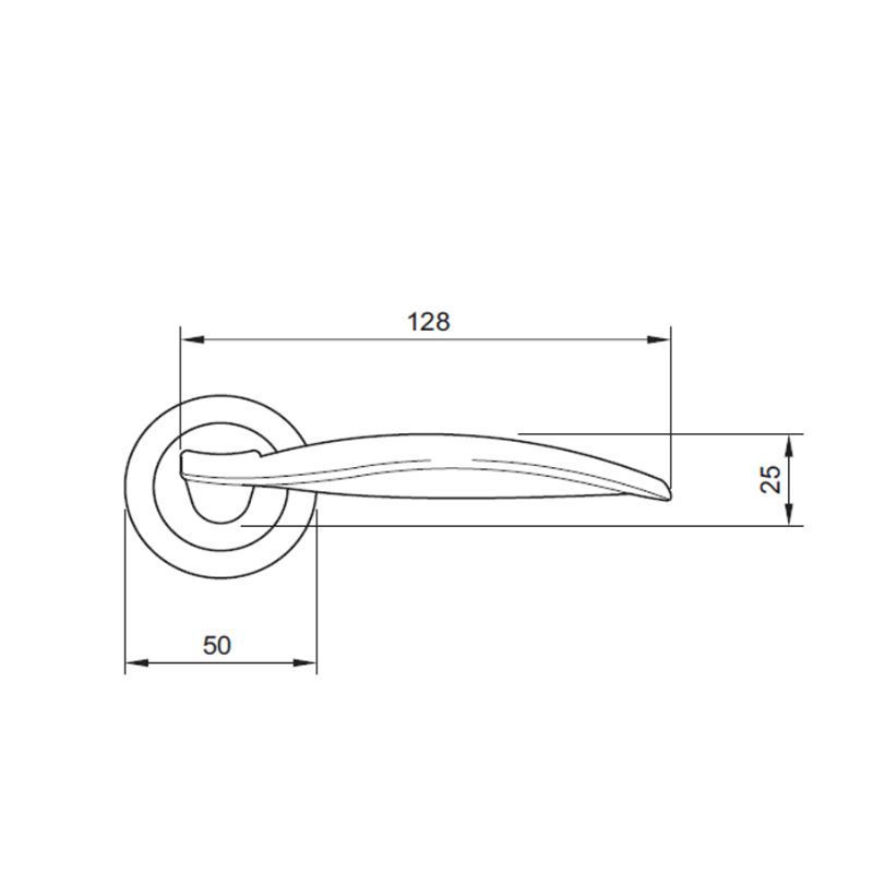 Kích thước Tay nắm Hafele 901.98.816 Kích thước Tay nắm Hafele 901.98.816