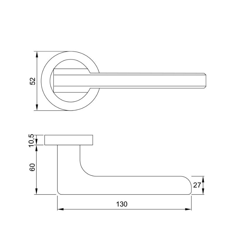 Kích thước Tay nắm Hafele 901.99.553 Kích thước Tay nắm Hafele 901.99.553