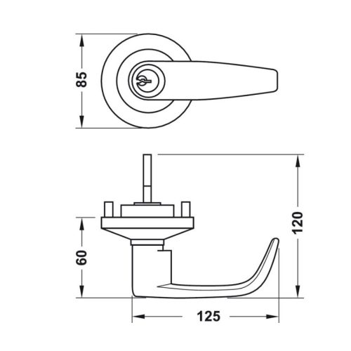 Tay nắm Hafele 911.56.038 3 Kích thước Tay nắm Hafele 911.56.038