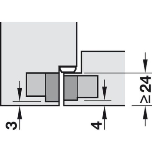Bản lề kiến trúc Hafele 924.18.904 3 Kích thước bản lề kiến trúc Hafele 924.18.904