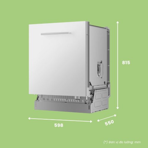 Kích thước máy rửa bát Comfee CDW-15B60AS