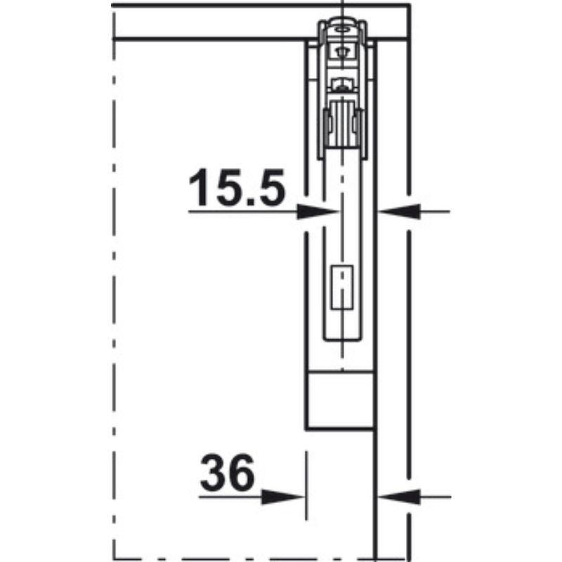 Lắp đặt tay nâng Hafele 372.91.411 Lắp đặt tay nâng Hafele 372.91.411